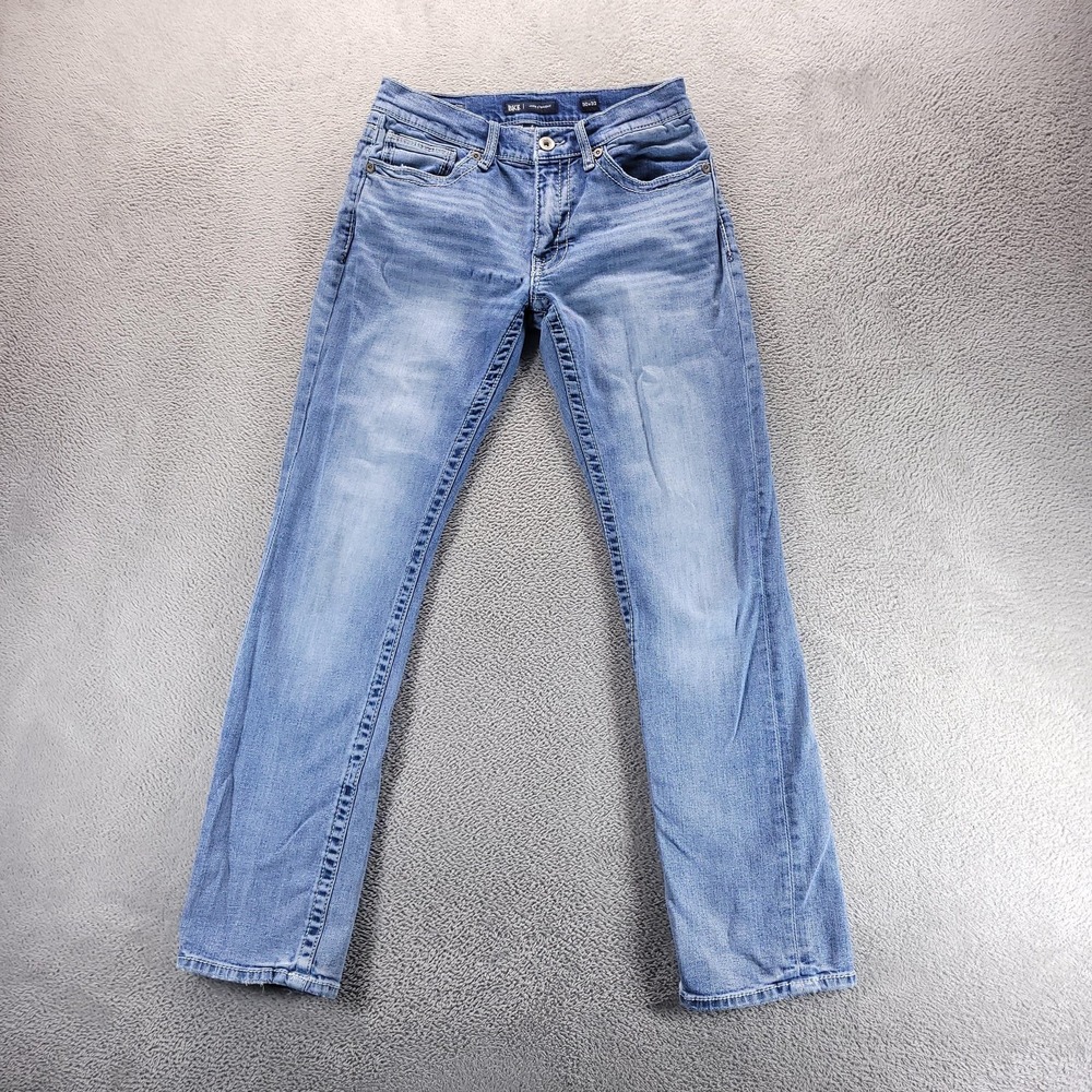 BKE Jake Straight Jeans Mens 30x32 Blue Regular Straight Light Wash Stretch